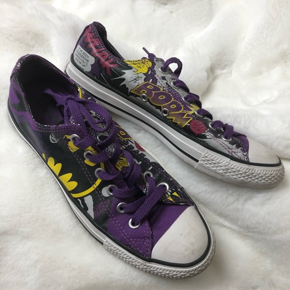 purple batman converse